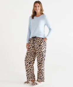 Animal Print Flannelette Pyjama Pant