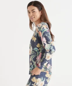 Brushed Fruity Floral Pyjama Top