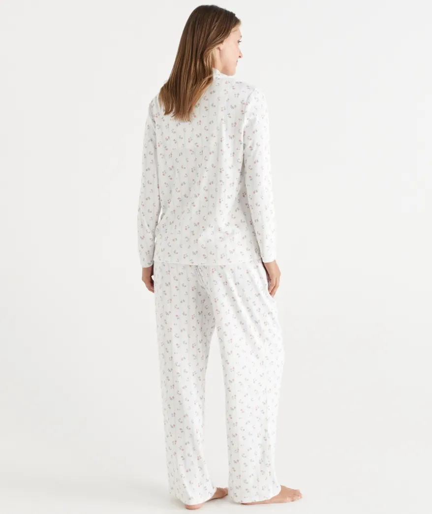 Brushed Pointelle Floral Ditsy Pyjama Set