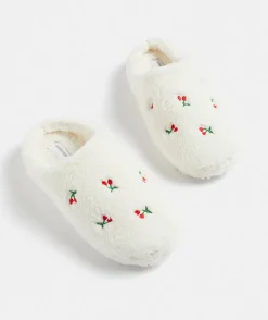Cherry Fluffy Slipper