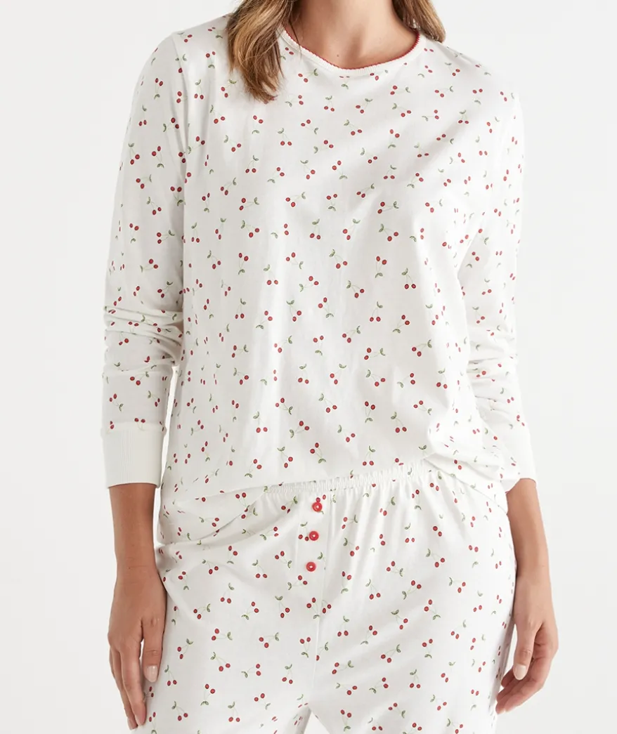 Cherry Print Novelty Pyjama Set