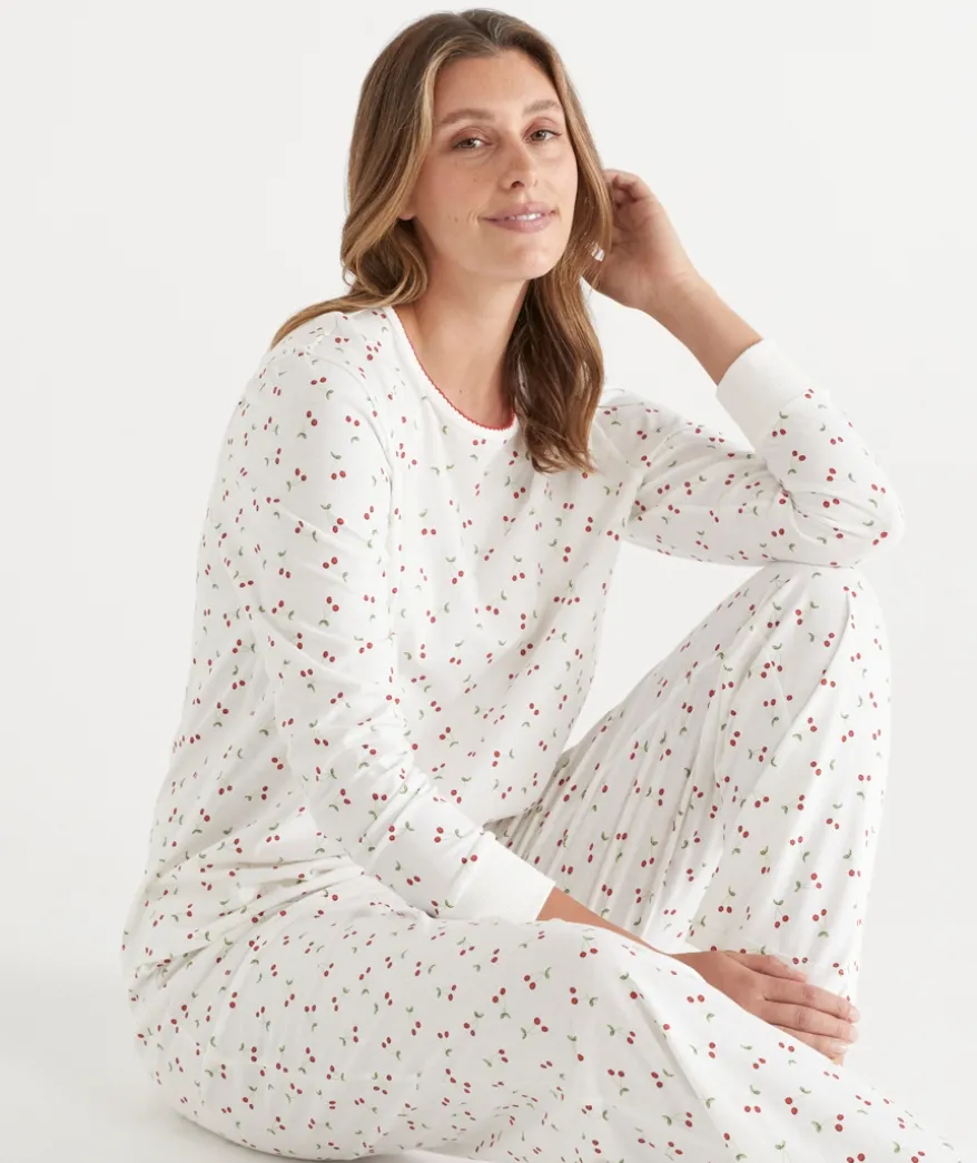 Cherry Print Novelty Pyjama Set