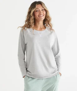 Contrast Long Sleeve Pyjama Top