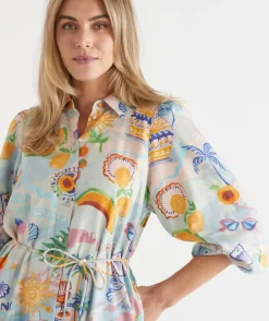 Costa Del Sol Midi Shirt Dress