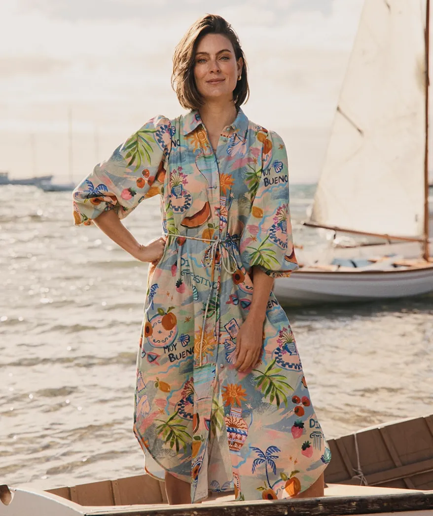 Costa Del Sol Midi Shirt Dress