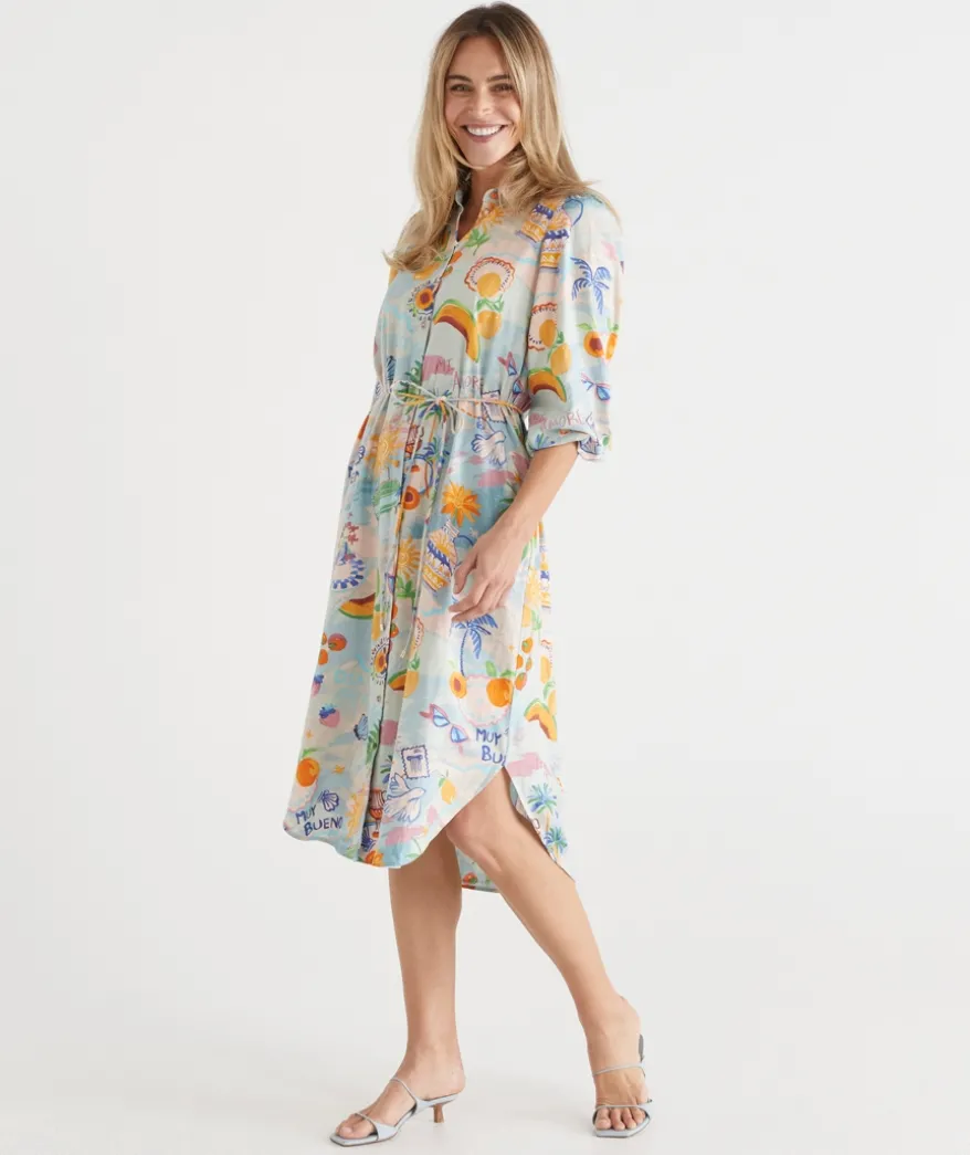 Costa Del Sol Midi Shirt Dress
