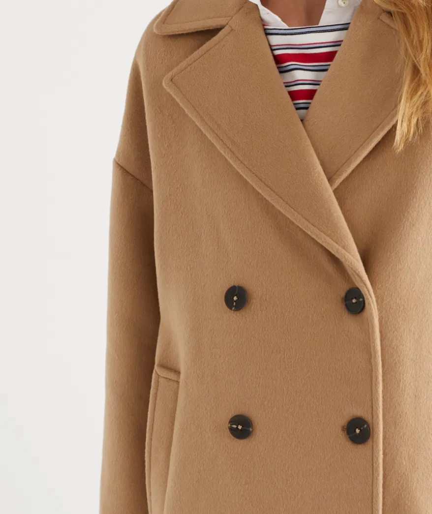 Double Breasted Mid Length Coat