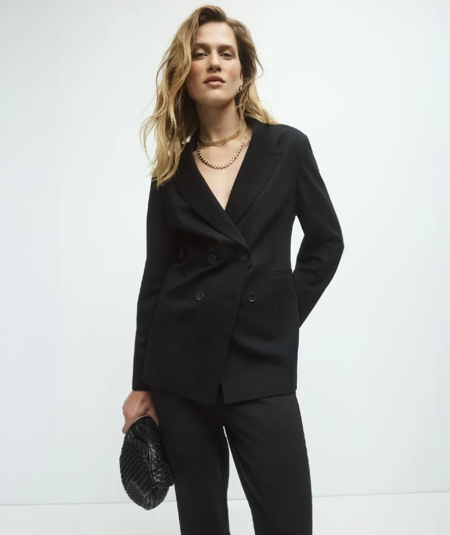 Double Breasted Ponte Blazer