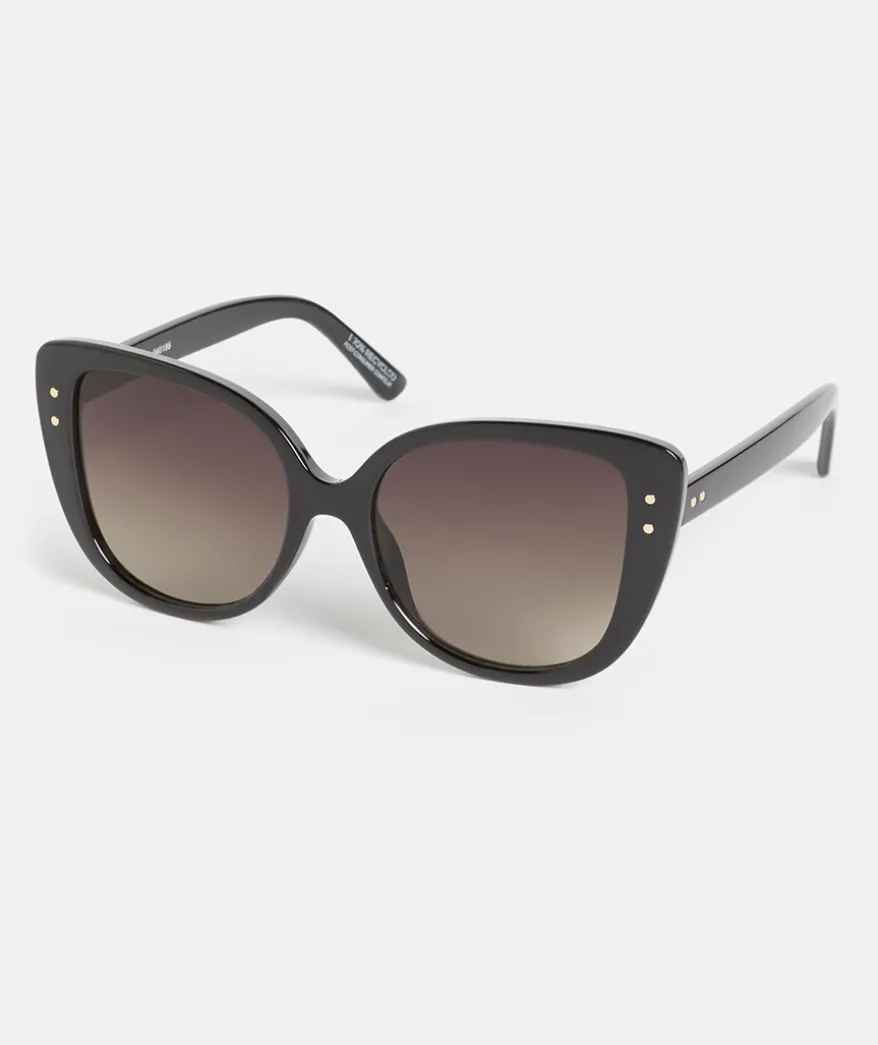 Fermo Black Oversized Sunglasses