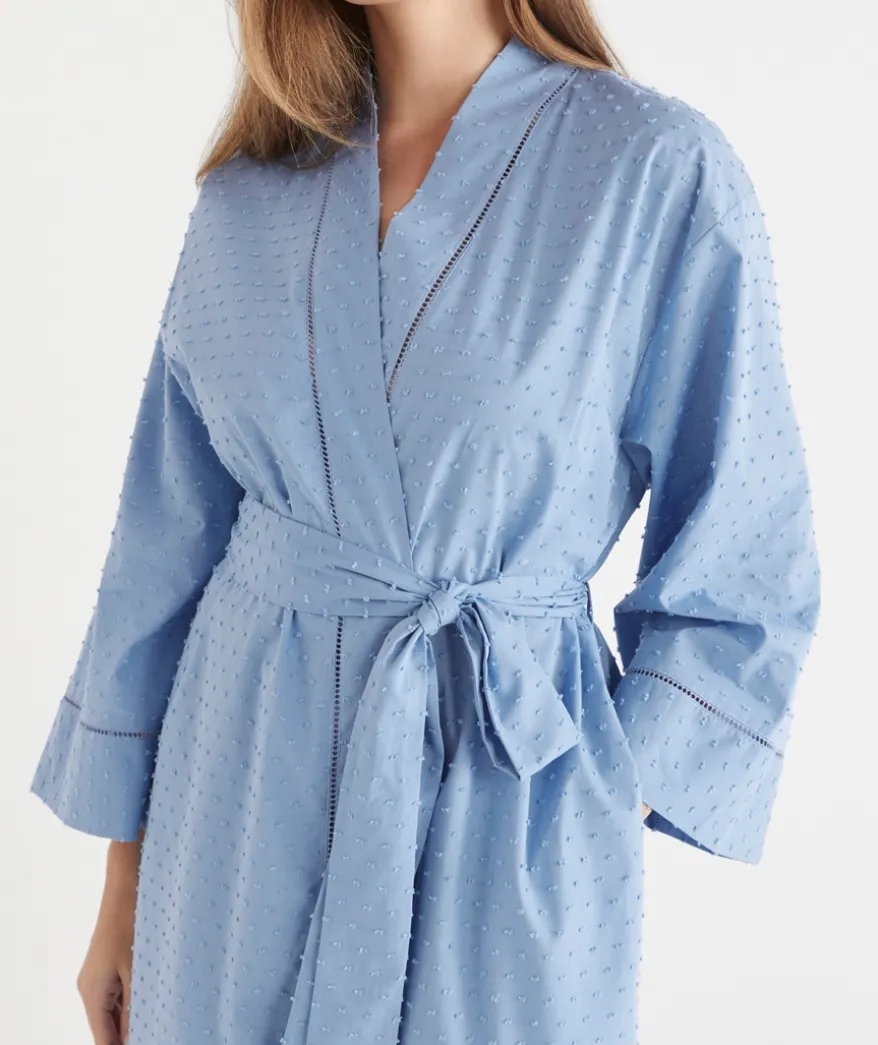 Flock Spot Robe