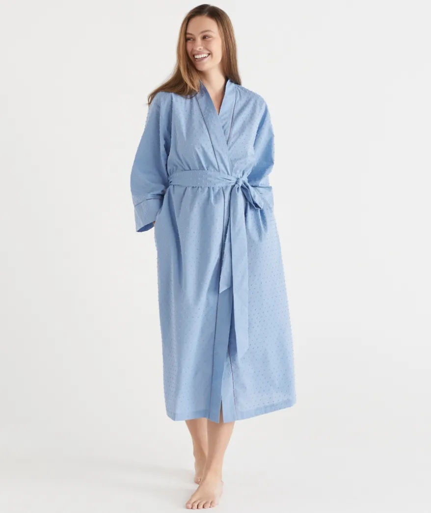 Flock Spot Robe