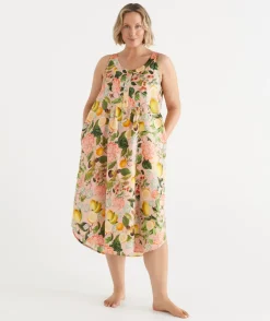 Floral Botanical Orchard Sleeveless Nightie
