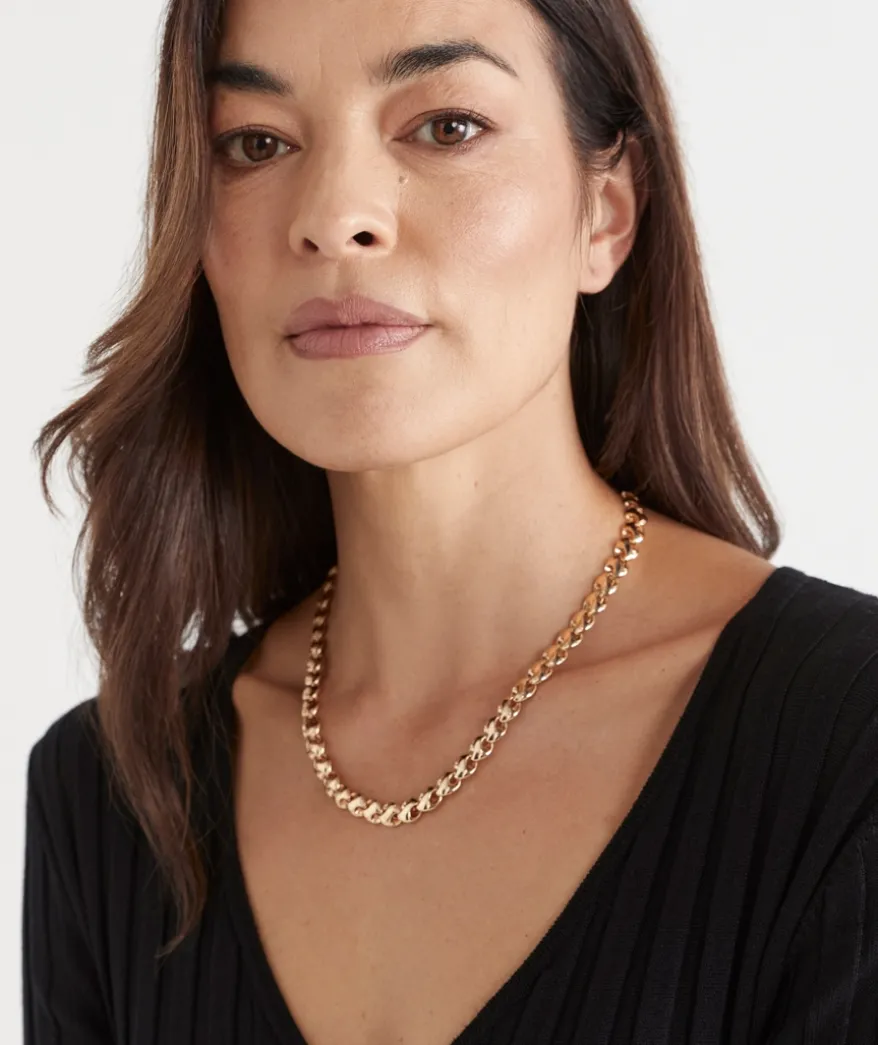 Gold Chunky Link Necklace