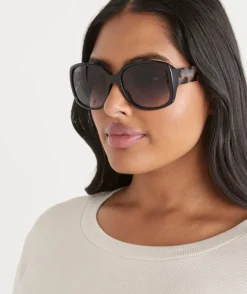 Gracie Oversized Sunglasses - Black
