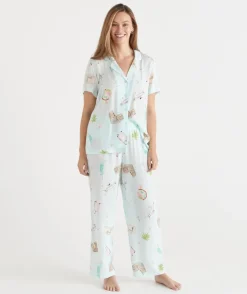 Jetsetter Travel Short Sleeve Novelty Pyjama Set