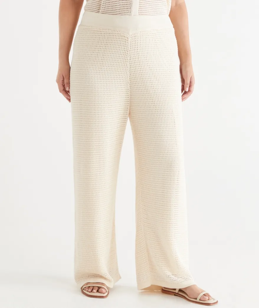 Knit Pointelle Pant