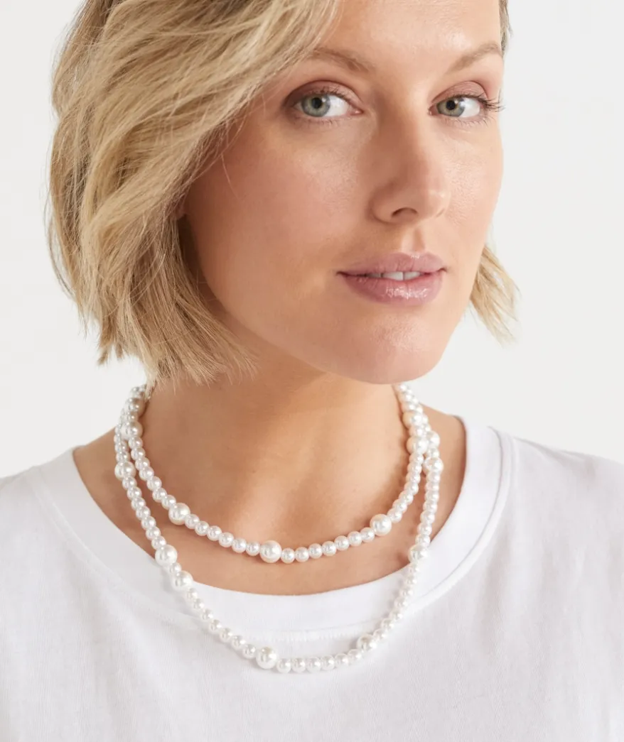 Layered Pearl Necklace