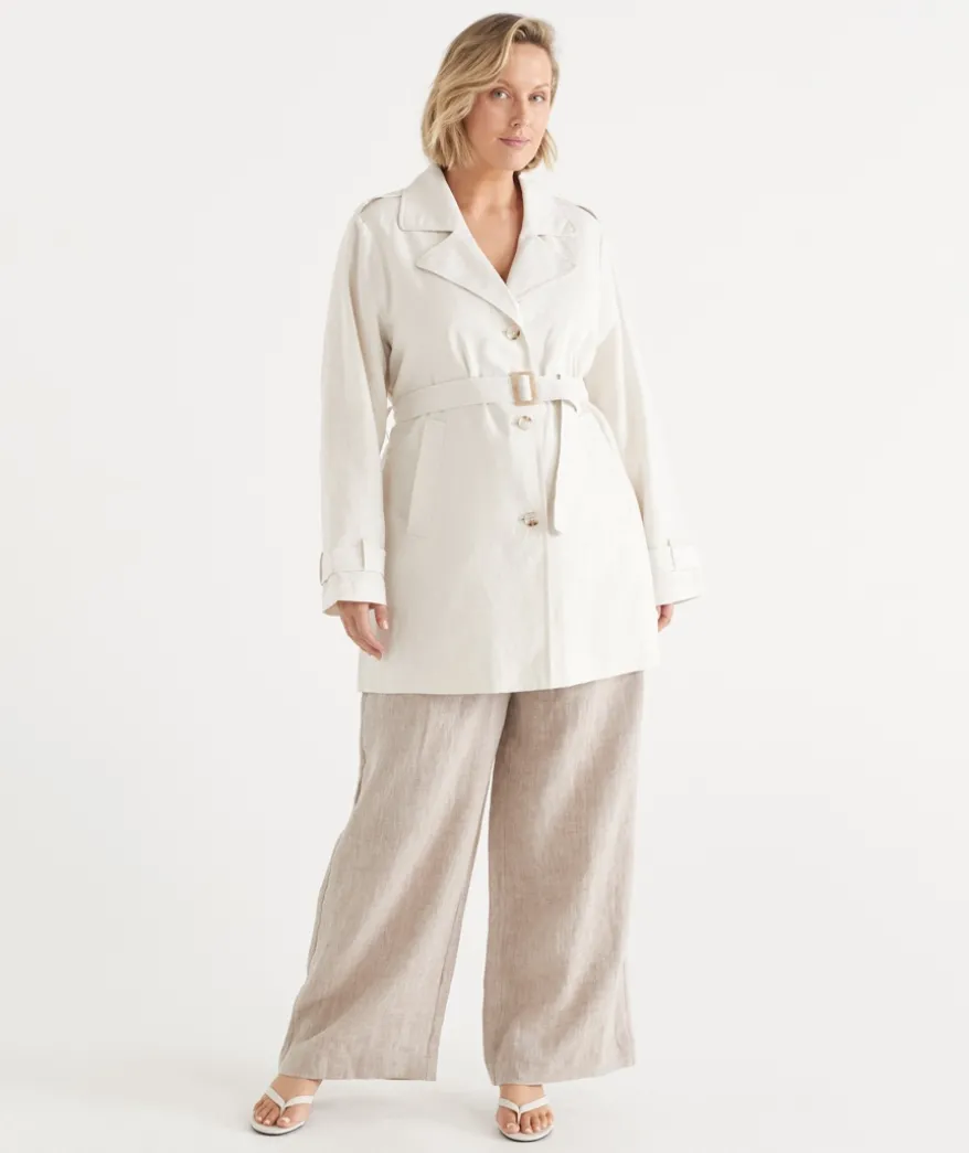 Mid Length Trench Coat