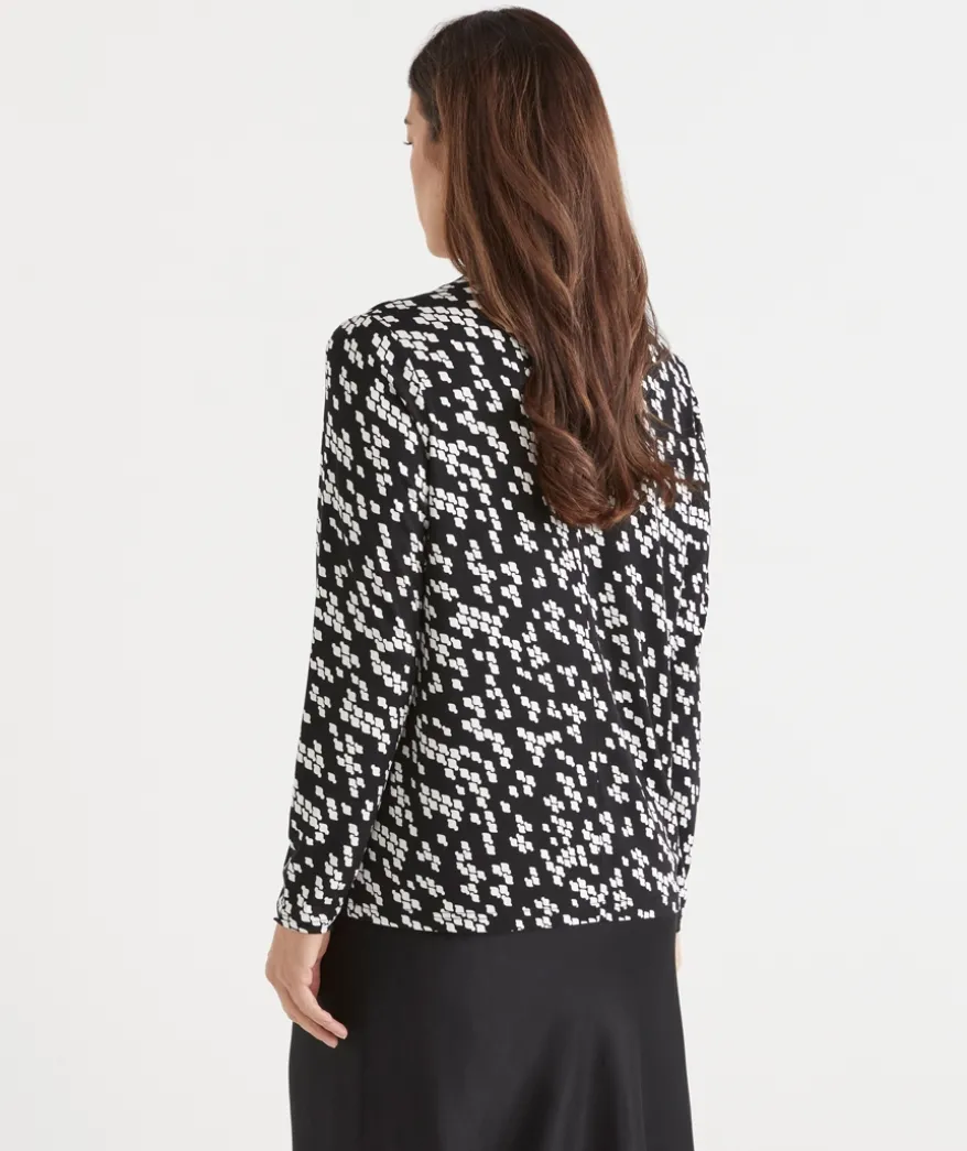 Mono Twist Skivvy Top - Black