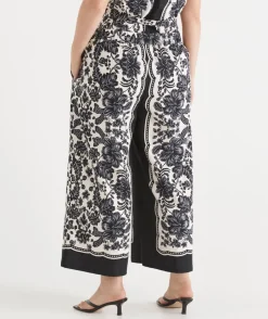 Noir Bloom Culotte Pant