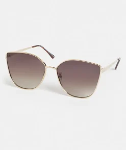 Odesa Gold Oversized Sunglasses