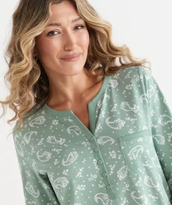Paisley Long Sleeve Nightie