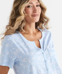 Paisley Short Sleeve Pyjama Set