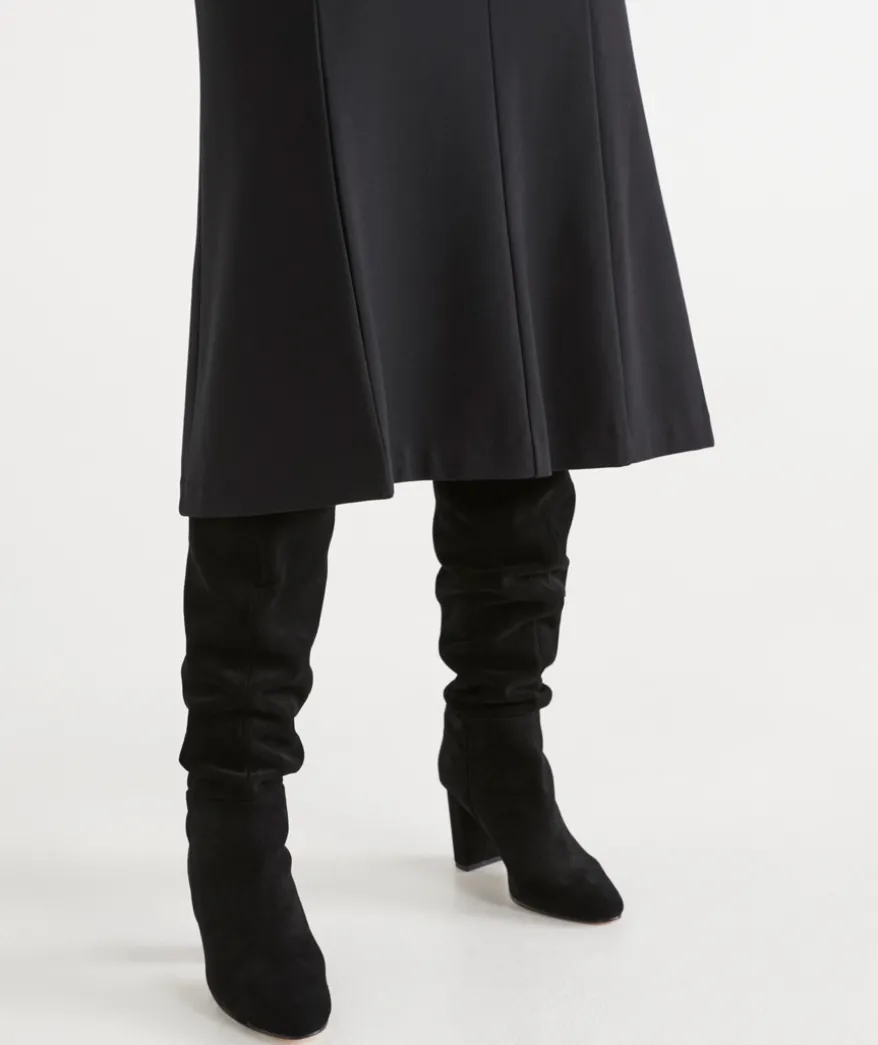 Ponte A-Line Midi Skirt