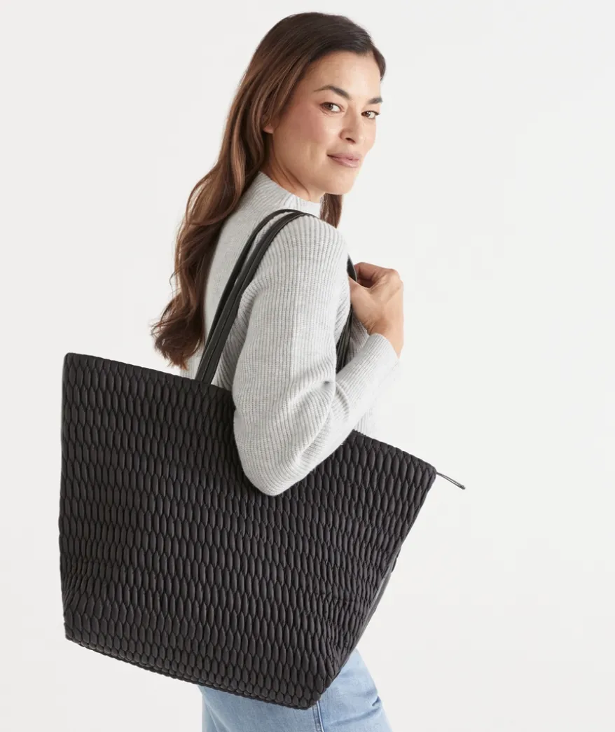 Quilted Puffer Weekend Bag