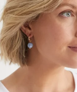 Resin Drop Earring - Blue