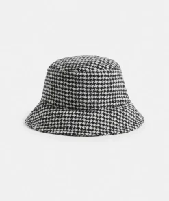 Reversible Check Print Bucket Hat