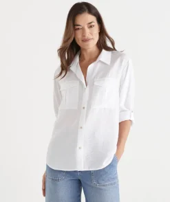 Roll Tab Sleeve Shirt