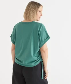 Short Sleeve Ruched Side Top