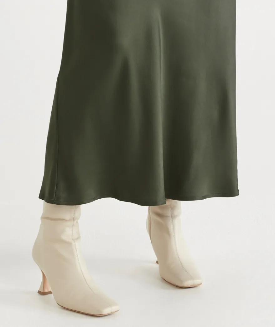 Slip Midi Skirt
