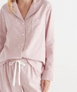Spot Flannelette Pyjama Set