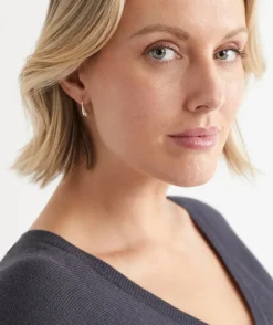 Sterling Silver Plated Teardrop Earring