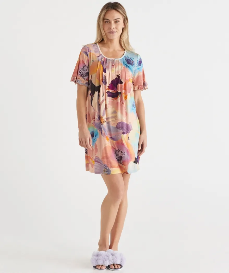 Sunkissed Floral Short Sleeve Nightie