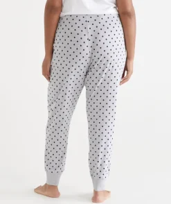 Tapered Spot Print Pyjama Pant