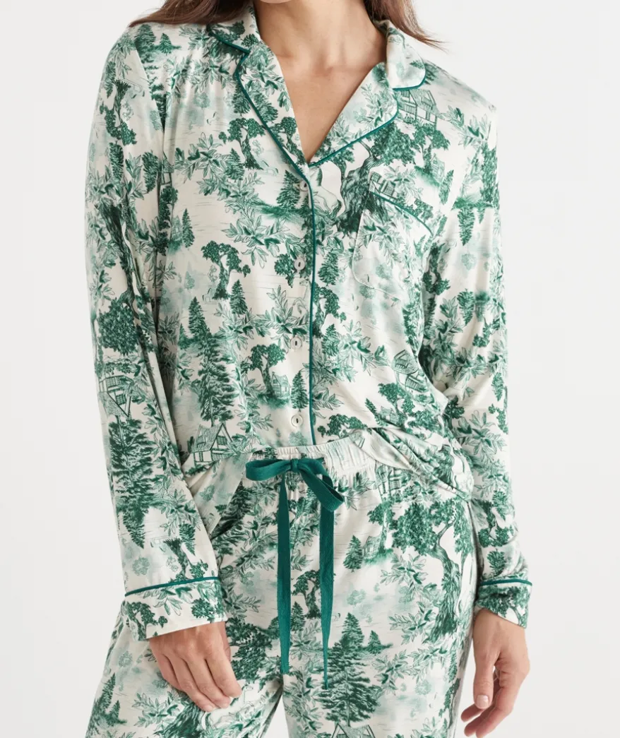 Toile Print Pyjama Set