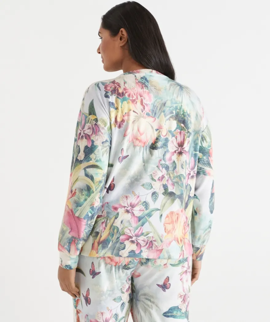 Tropical Paradise Brushed Pyjama Top