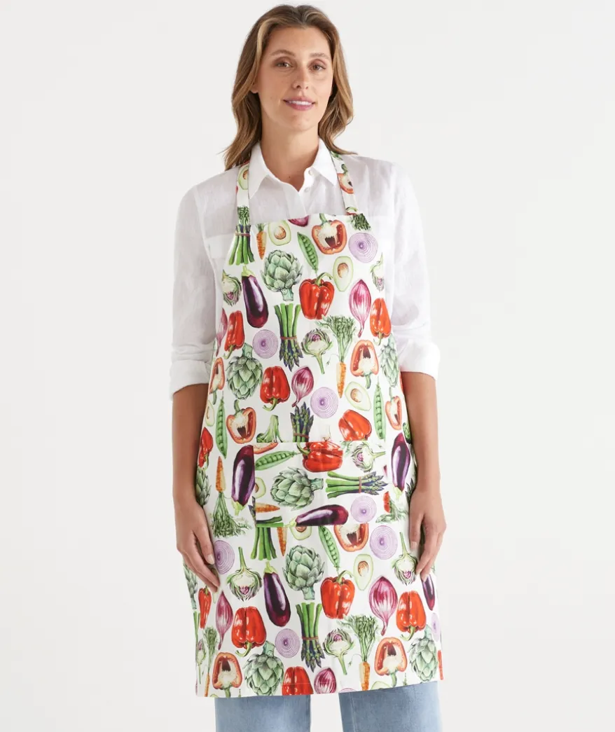 Vegetable Print Apron