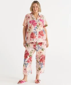 Vintage Floral Pyjama Set - Pink