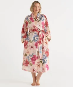 Vintage Floral Robe - Pink