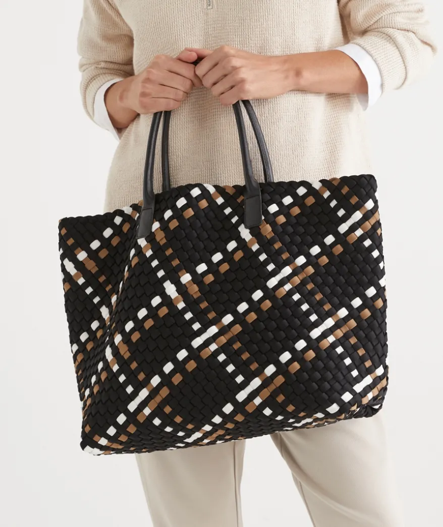 Weave Tote Bag - Black