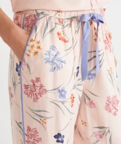 Winter Bloom Floral Pyjama Pant - Pink