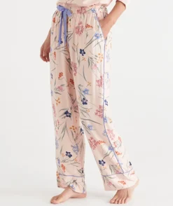 Winter Bloom Floral Pyjama Pant - Pink