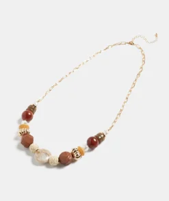 Wooden Pearl Necklace